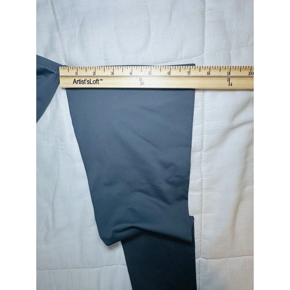 SKIMS Recycled Swim Long Sleeve Bikini Top Gunmetal Gray Women's SIZE 4X NWT‎